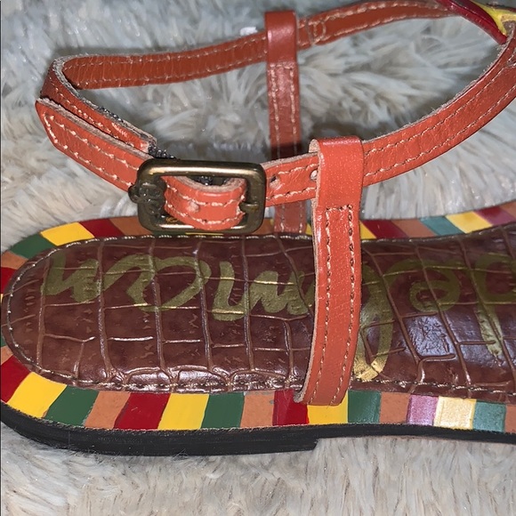 NWOB SAM EDELMAN Gigi Saddle Painted Sandals - Picture 5 of 5